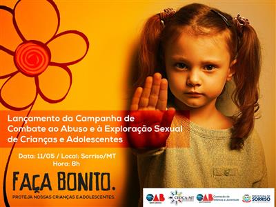 Foto da Notícia: Campanha de Combate ao Abuso e à Exploração Sexual de Crianças e Adolescentes será lançada nesta sexta-feira