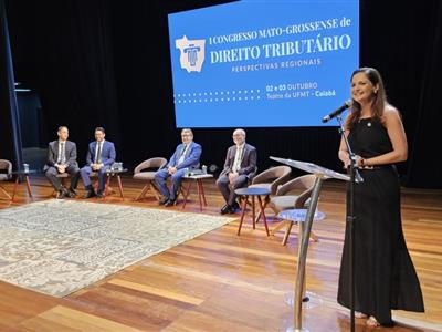 Foto da Notícia: Gisela Cardoso participa da abertura do I Congresso de Direito Tributário