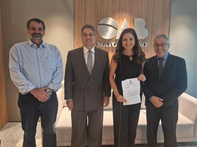 Notícia destaque: Gisela Cardoso recebe convite extensivo à advocacia mato-grossense para diálogo com ministro do TST Caputo Bastos