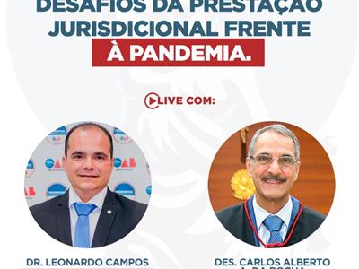 Foto da Notícia: Presidentes da OAB-MT e TJMT falam sobre a prestação jurisdicional em Mato Grosso durante a pandemia