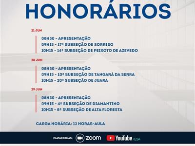 Foto da Notícia: Abertas inscrições para o II Fórum de Honorários da OAB-MT