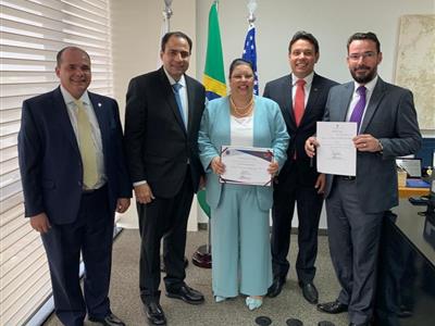 Foto da Notícia: Cláudia Negrão e Gustavo Cardoso são nomeados para programa de interiorização da OAB