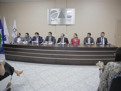 Foto da Notícia: Retomada das sessões de julgamento presenciais é prioridade para Ordem, diz Campos à advocacia de Sorriso e Sinop