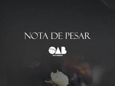 Notícia destaque: OAB-MT lamenta a morte da sogra da advogada Luana Costa Lico, presidente da 27ª Subseção de Vila Rica