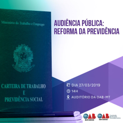 Audiência Pública Reforma da Previdência