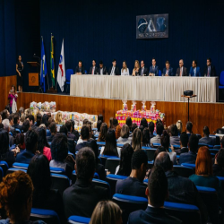 Posse das Comissões Temáticas 2019 - 2021 e entrega de doações a funcionários da Santa Casa e detentas - Fotografo: George Dias/ZF Press