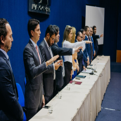 Posse das Comissões Temáticas 2019 - 2021 e entrega de doações a funcionários da Santa Casa e detentas - Fotografo: George Dias/ZF Press