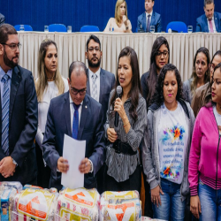 Posse das Comissões Temáticas 2019 - 2021 e entrega de doações a funcionários da Santa Casa e detentas - Fotografo: George Dias/ZF Press