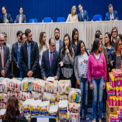 Posse das Comissões Temáticas 2019 - 2021 e entrega de doações a funcionários da Santa Casa e detentas - Fotografo: George Dias/ZF Press