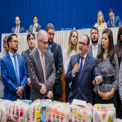 Posse das Comissões Temáticas 2019 - 2021 e entrega de doações a funcionários da Santa Casa e detentas - Fotografo: George Dias/ZF Press