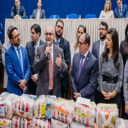 Posse das Comissões Temáticas 2019 - 2021 e entrega de doações a funcionários da Santa Casa e detentas - Fotografo: George Dias/ZF Press