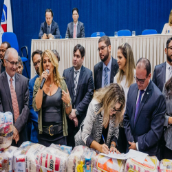 Posse das Comissões Temáticas 2019 - 2021 e entrega de doações a funcionários da Santa Casa e detentas - Fotografo: George Dias/ZF Press