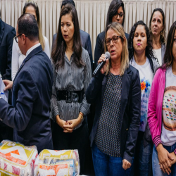 Posse das Comissões Temáticas 2019 - 2021 e entrega de doações a funcionários da Santa Casa e detentas - Fotografo: George Dias/ZF Press