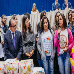 Posse das Comissões Temáticas 2019 - 2021 e entrega de doações a funcionários da Santa Casa e detentas - Fotografo: George Dias/ZF Press