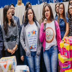 Posse das Comissões Temáticas 2019 - 2021 e entrega de doações a funcionários da Santa Casa e detentas - Fotografo: George Dias/ZF Press