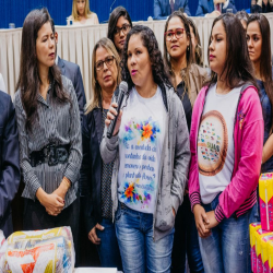 Posse das Comissões Temáticas 2019 - 2021 e entrega de doações a funcionários da Santa Casa e detentas - Fotografo: George Dias/ZF Press