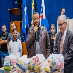 Posse das Comissões Temáticas 2019 - 2021 e entrega de doações a funcionários da Santa Casa e detentas - Fotografo: George Dias/ZF Press