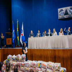 Posse das Comissões Temáticas 2019 - 2021 e entrega de doações a funcionários da Santa Casa e detentas - Fotografo: George Dias/ZF Press