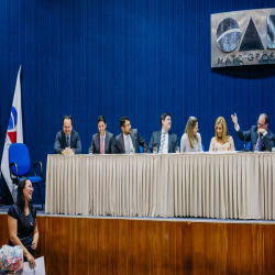 Posse das Comissões Temáticas 2019 - 2021 e entrega de doações a funcionários da Santa Casa e detentas - Fotografo: George Dias/ZF Press