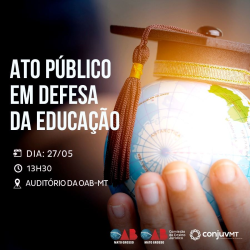 Ato Público em Defesa da Educação - Fotografo: Rafael Pereira/ ZF Press