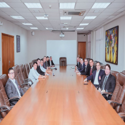 Reunião sobre as obras do Fórum de Lucas do Rio Verde