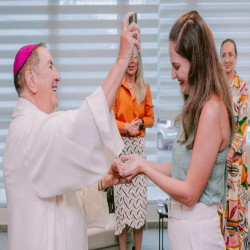 30.03 - Visita do Arcebispo emérito  de Cuiabá, Dom Milton - Fotografo: George Dias / OAB-MT