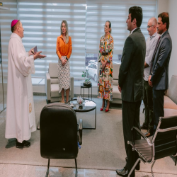 30.03 - Visita do Arcebispo emérito  de Cuiabá, Dom Milton - Fotografo: George Dias / OAB-MT